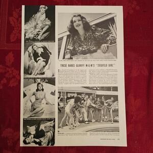 Original 1940s Life Magazine MGM Ziegfeld Girl Feature Hollywood Glamour Film